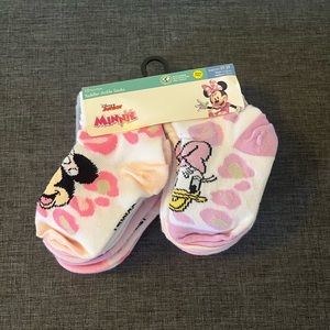 10 pairs of Minnie Mouse Toddler Ankle Socks - 2/3T